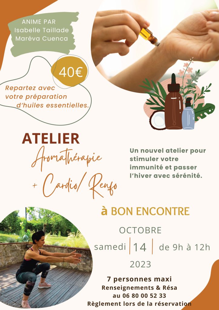 aromathérapie, cardio, renfo