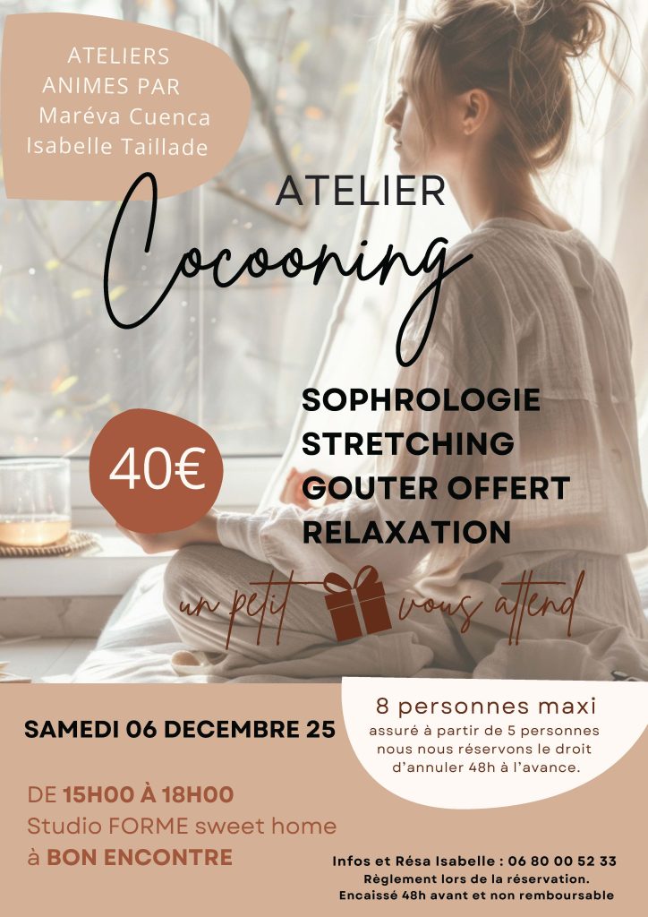 Atelier cocooning lâcher-prise chez FORME Sweet Home