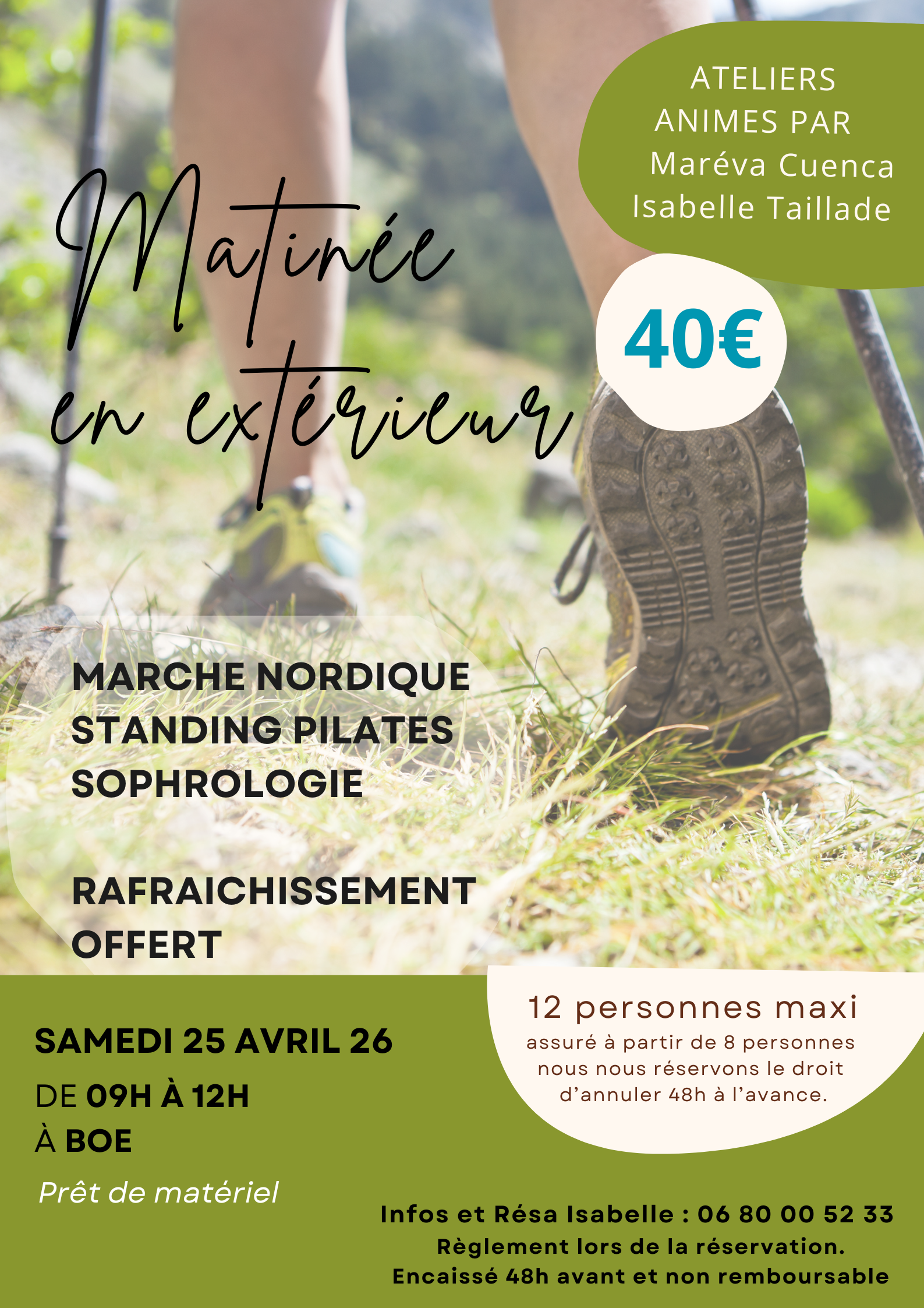 Matinée en extérieur avec FORME sweet home le 24 avril 2026